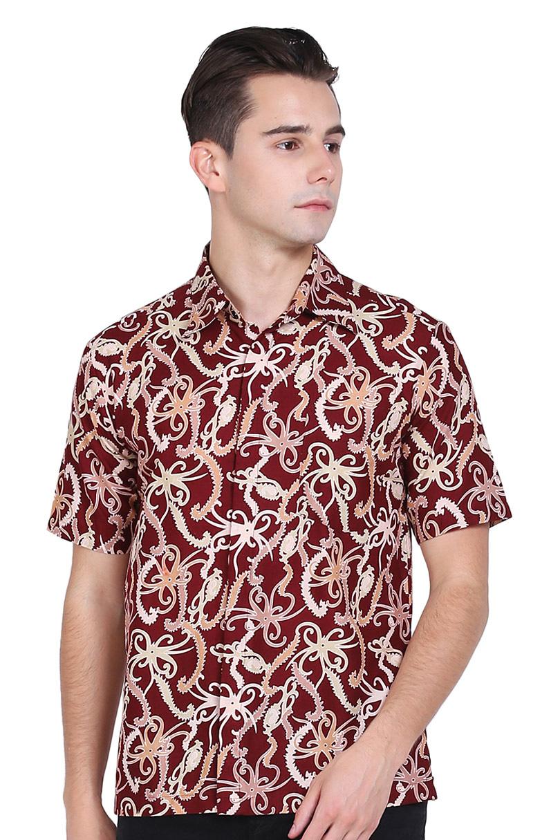 Adikusuma Hem Batik Sasirangan Balikpapan Merah