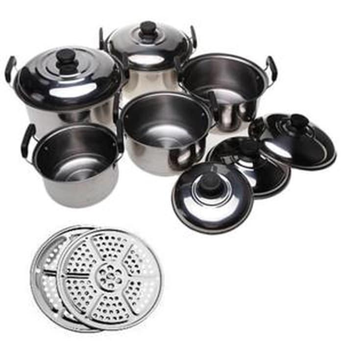 America High Pots Panci Set + Steamer ( kingko )