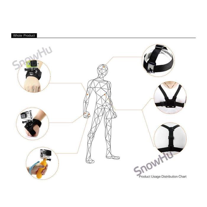 Promo Paket Aksesoris Action Camera GoPro Xiaomi Yi Full Set Super Lengkap original