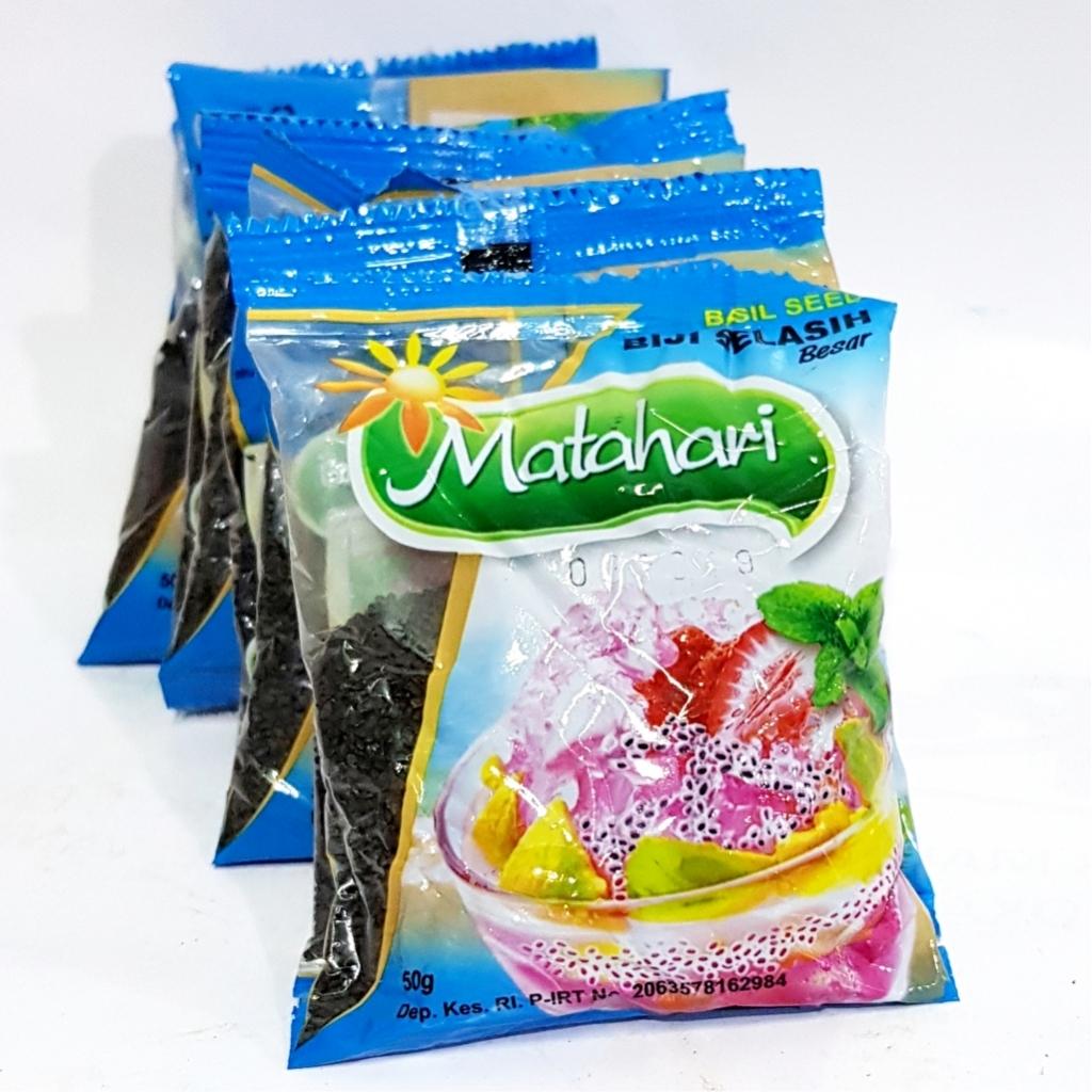 Biji Selasih 50 Gram Matahari / Basil Seed Makassar