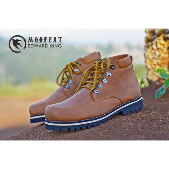 sepatu pria boots safety moofeat original handmade sepatu proyek tracking touring kerja proyek lapangan