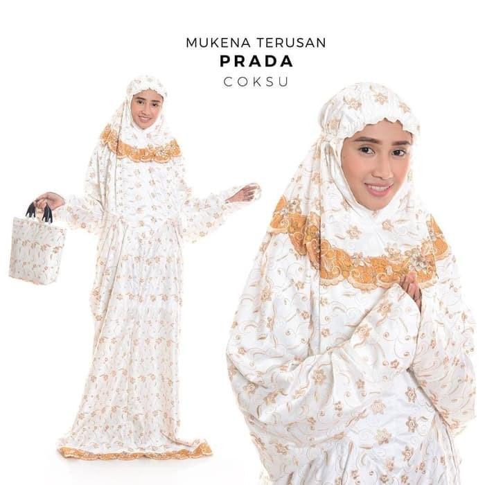 Pusat Mukena Indonesia Tasikmalaya Mukena mewah / Mukena dewasa / Mukena bali / Mukenah / Mukena katun jepang / Mukenah Wanita / Mukena Putih / Mukenah Murah / Mukenah Jumbo / Mukenah Remaja / Mukenah Dewasa Semi Sutra Terusan Prada Coksu