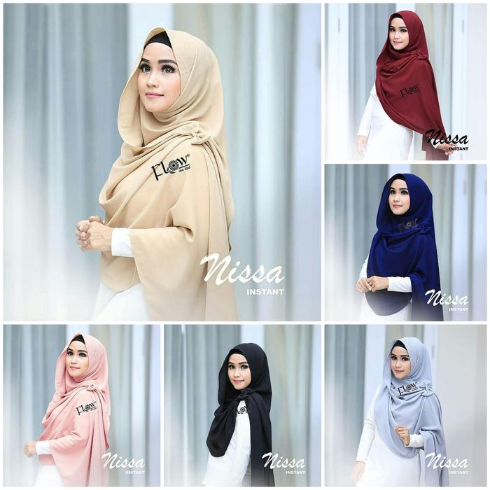 JILBAB KERUDUNG HIJAB PASTAN PASHMINA INSTAN POLOS NISA NISSA SABYAN