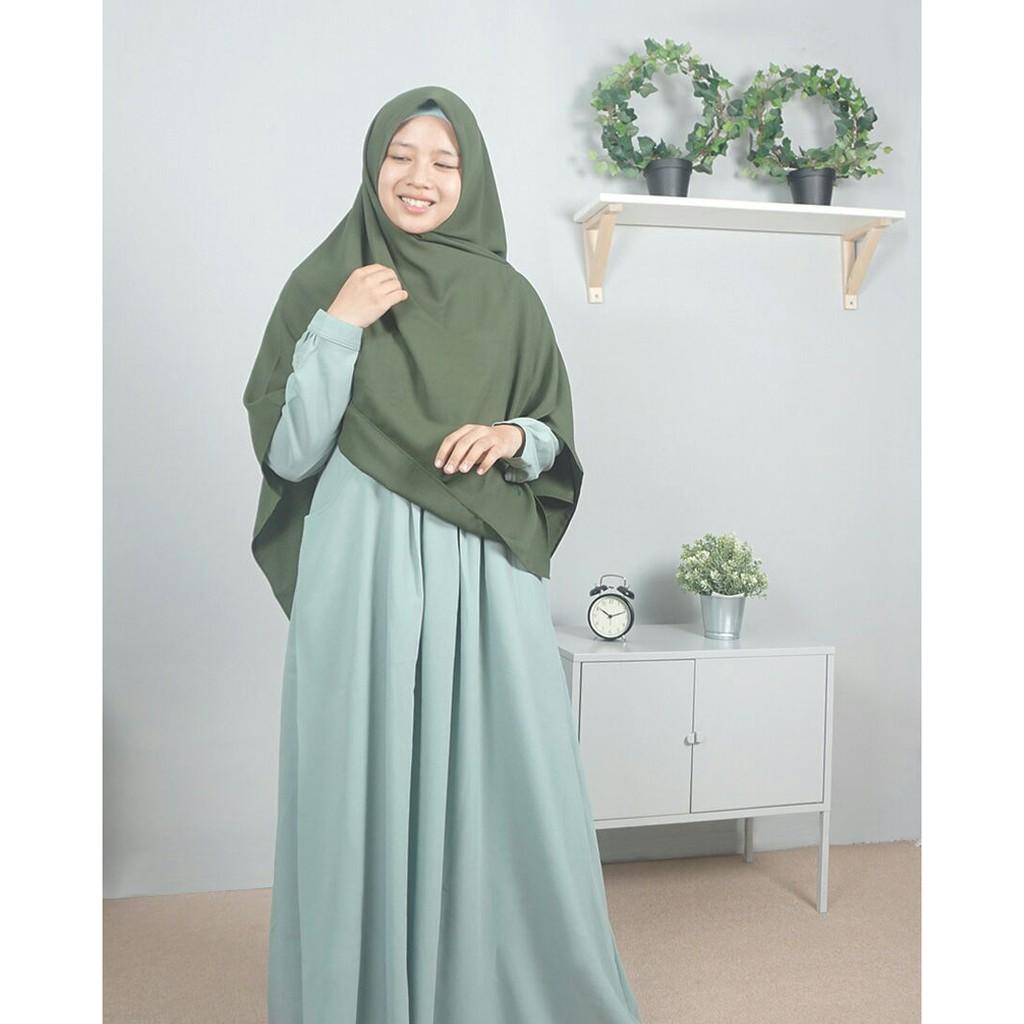(TERBARU) Gamis Ayumi Hijab Alila (Periwinkle / XL)