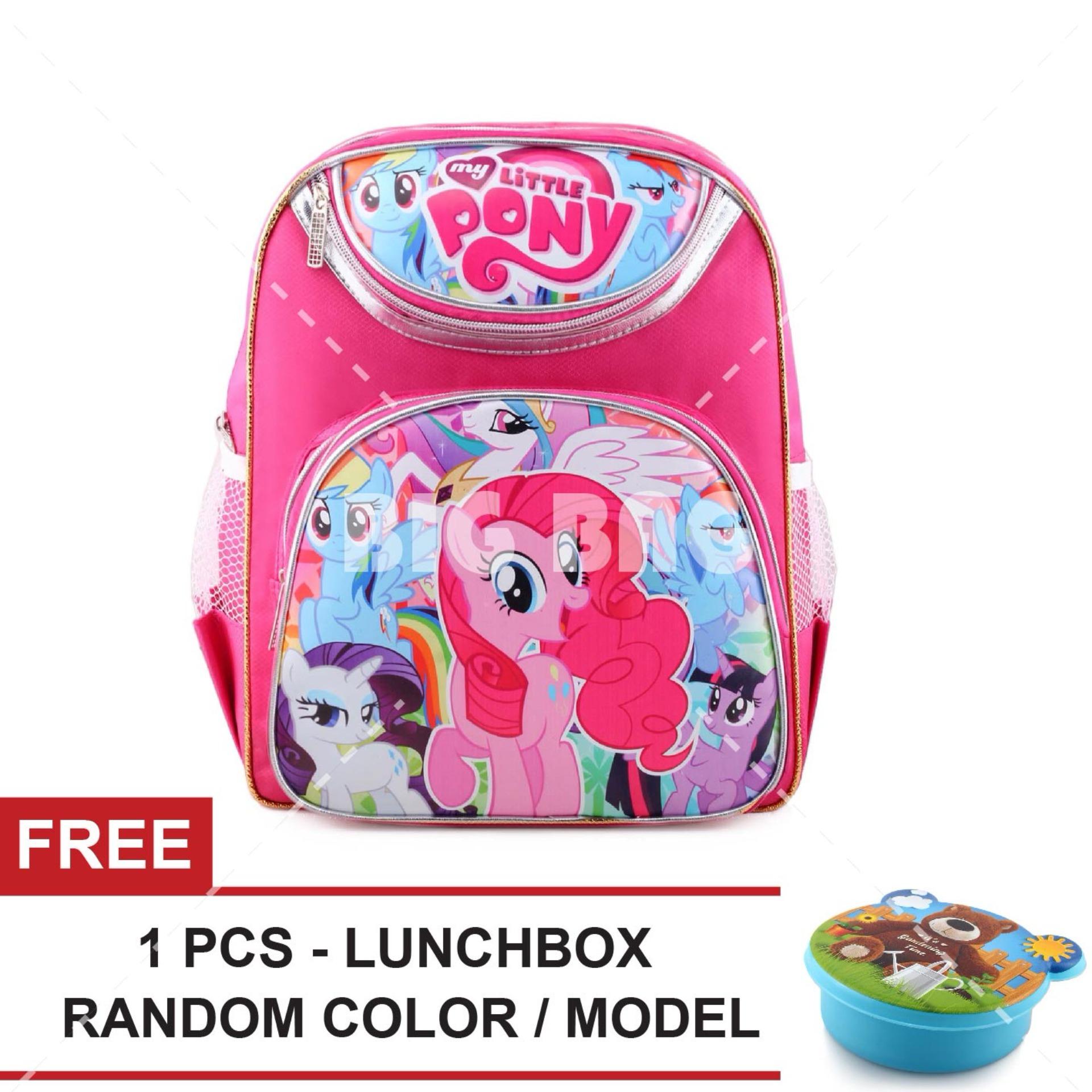 Tas Ransel Anak - My Little Pony - Forever Filly - Spectral Editions - School Bag Tas Sekolah Anak - PINK + FREE Lunchbox Random Color / Model Tas Anak Tas Sekolah Tas Anak Karakter