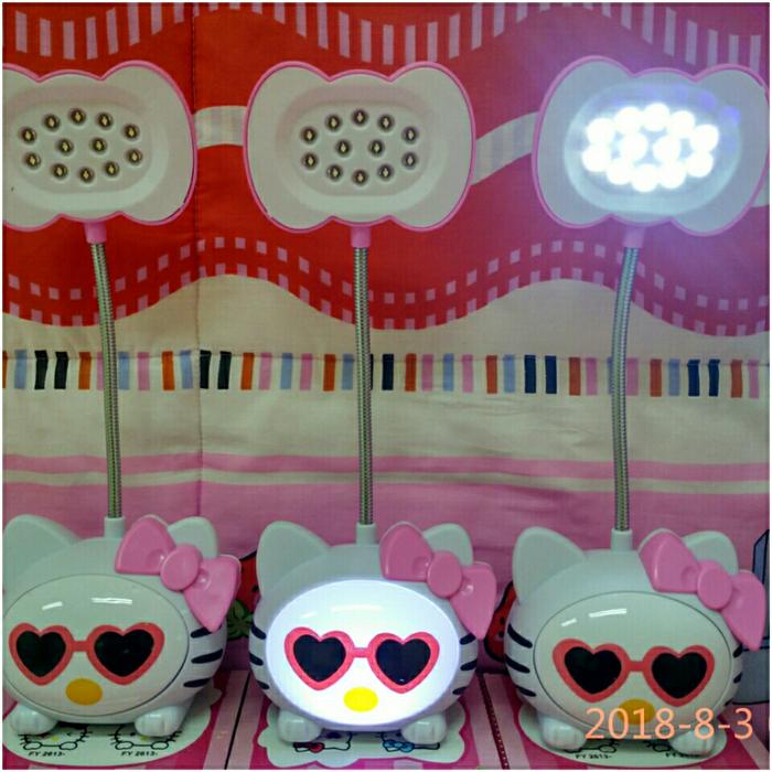 lampu belajar /meja baca Led karakter doraemon hello kitty Keropi @ meja belajar anak lipat karakter kayu lampu minimalis perempuan kecil