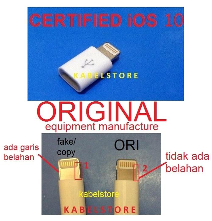 Promo - Konverter Kabel Charger USB bb samsung ke Iphone 6+ plus 6 5 5s 5c Original