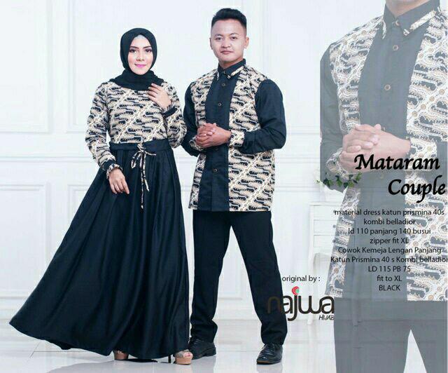 Busana Muslim Batik Sarimbit - Gamis Couple Mataram by Najwa