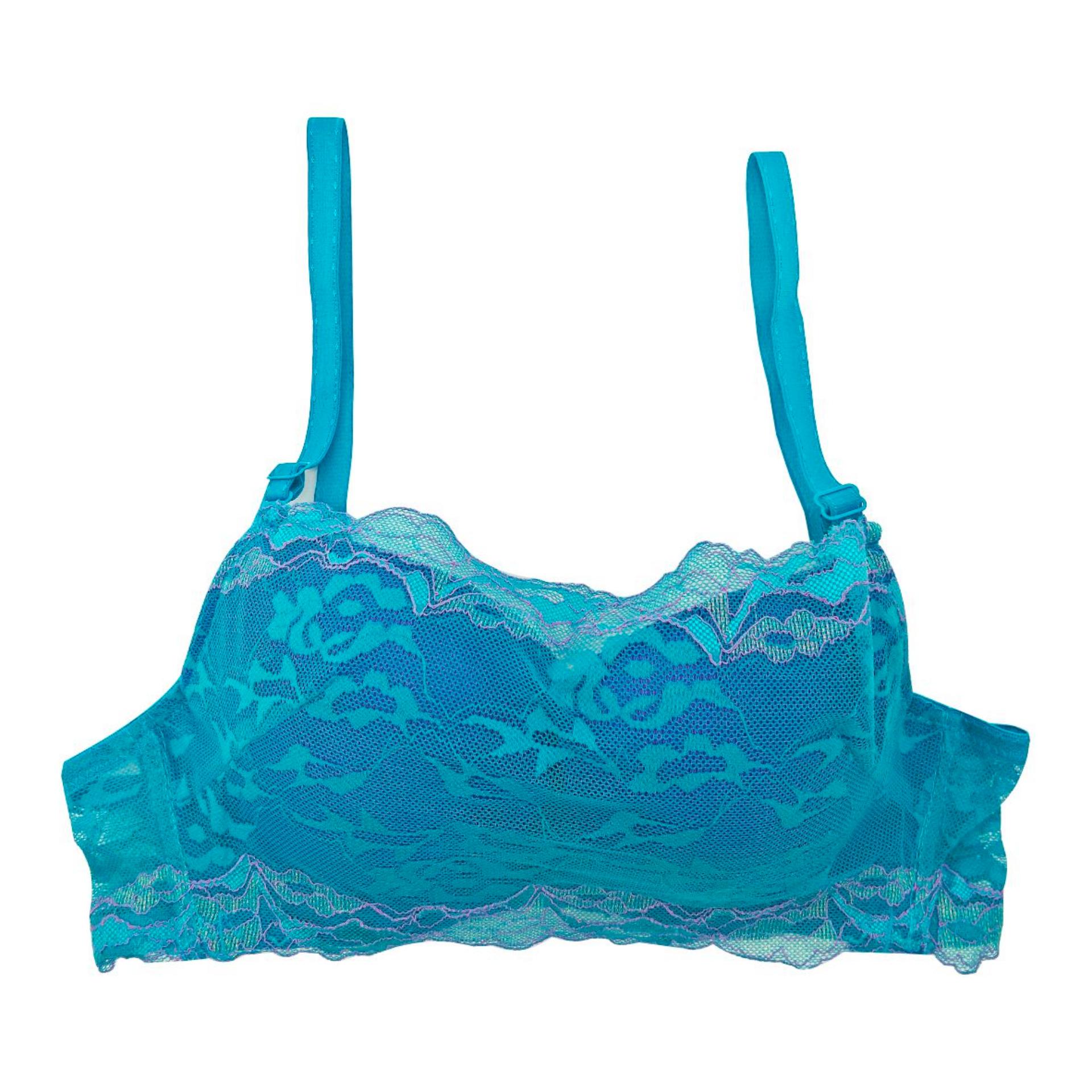 WEITECH BRA SEXY FULL BROKAT DENGAN KAWAT 8136 BIRU