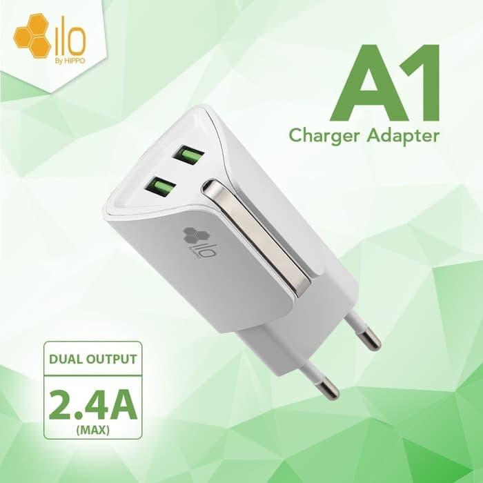 Hippo ILO A1 Adaptor Charger Dual Output 2.4A Value Pack