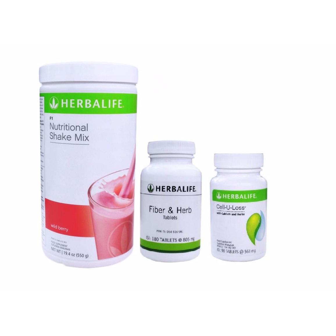SHAKE FIBER CELL U LOSS HERBALIFE # Pelansing & pengganti makan