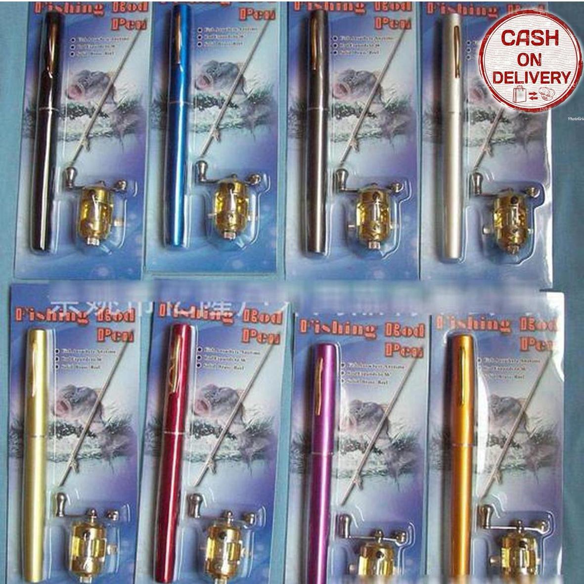 Sien Collection Color Fish Rod Pen Pocket Fishing / Alat Pancing / Alat Pancing Portable / Mini Portable Pocket Fish Pen Aluminum / Pancing Pena Murah