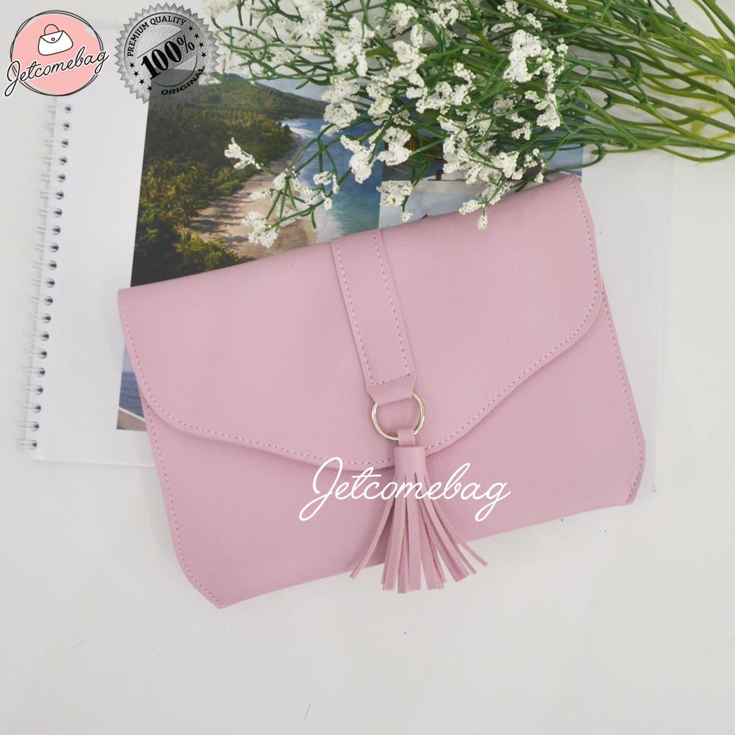 Tas Miniso Termurah Slingbag Amplop Kuncir Terbaru Aneka Warna - JETCOMEBAG