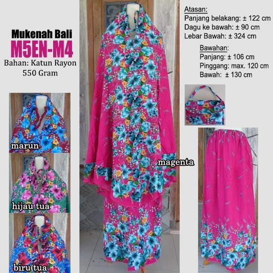 PROMO RAMADHAN - Mukenah bali dewasa motif cantik kualitas bagus (M5EN-M4 magenta)