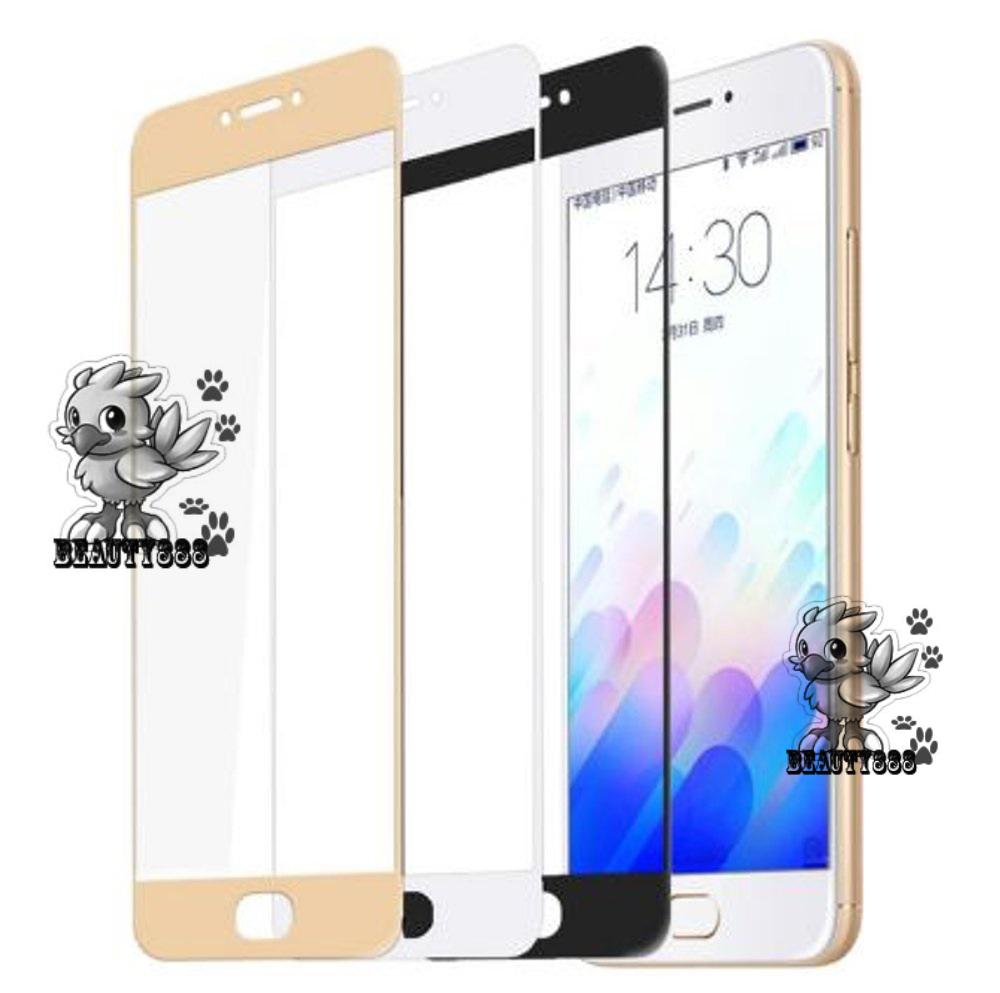 Tempered Glass Oppo F7 9H Full Screen White Screen Anti Gores Kaca oppo f7 / Screen Guard / Screen Protection F7 / Temper Glass Full Layar Oppo F7 / Pelindung Layar Kaca Oppo F7 / Full Cover Depan - Black / Hitam