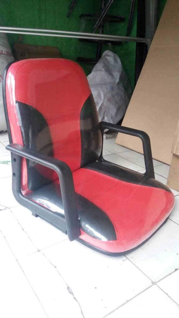 PS Kursi Lesehan biasa Gaming, Warnet, Komputer, merah hitam