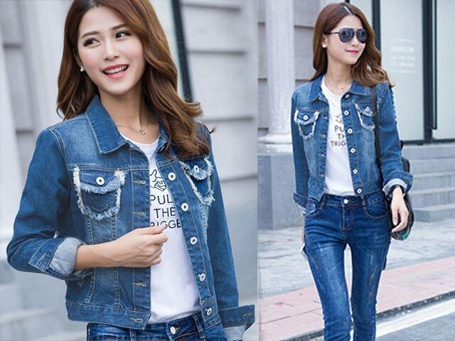 Gudangbaju SALE JEKET KRINATA JEANS / Jaket Wanita / Jaket Denim Wanita / Jeans Jacket / Jaket Cewek / Jeans Wanita / Jaket Emboss / Jaket Denim Cewek / Jaket Remaja / jaket korea / Jaket Wanita / Sweater Wanita / Hoddie / Tunik / Outer / Kerja / Kalani