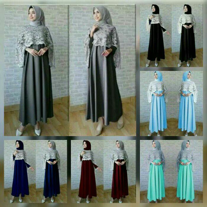 GAMIS PESTA BROKAT / BAJU MUSLIM Wanita /JUBAH GAMIS MODERN