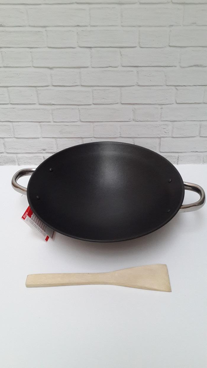 WAJAN BAJA HITAM BIMA WOK 40 CM KUALI ANTI LENGKET PRODUKSI EXPOR