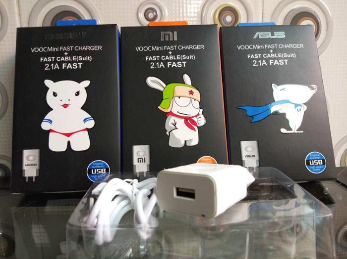 HOT SALE - (CHARGER VOOC 2.1A FAST CHARGING) - AKSESORIS HP - CAS HP - KEPALA CAS - KABEL DATA - KABEL CAS HP - ANEKA MERK - COCOK UNTUK HP ANDROID - PENGISIAN CEPAT - SOLUSI PENGISIAN BATERAI HP LAMBAT - 1 PCS - TERLARIS