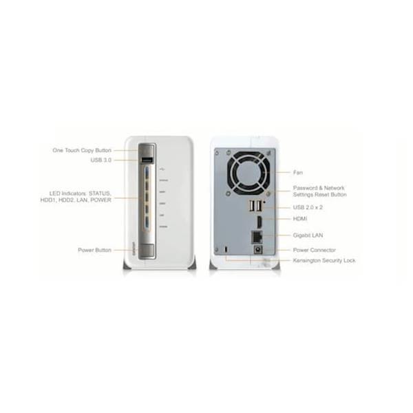 Best Seller QNAP TS-251C 1GB RAM 2-Bay Home And SOHO NAS Enclosure
