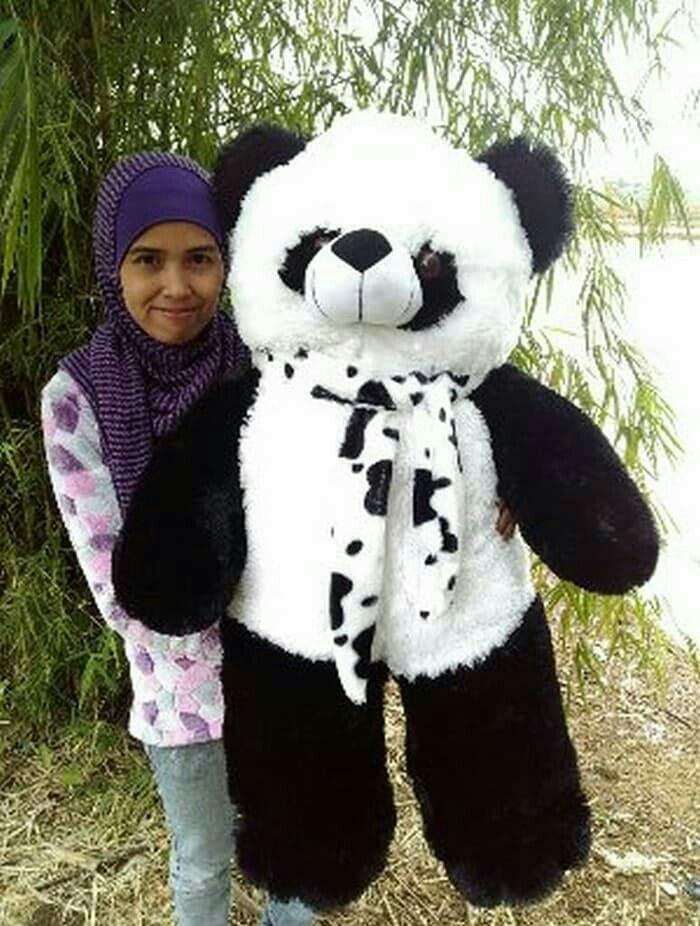 Boneka panda syal jumbo