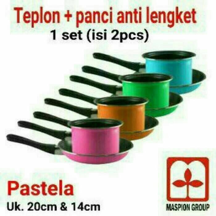 PASTELA (wajan teplon + panci )2set #murah