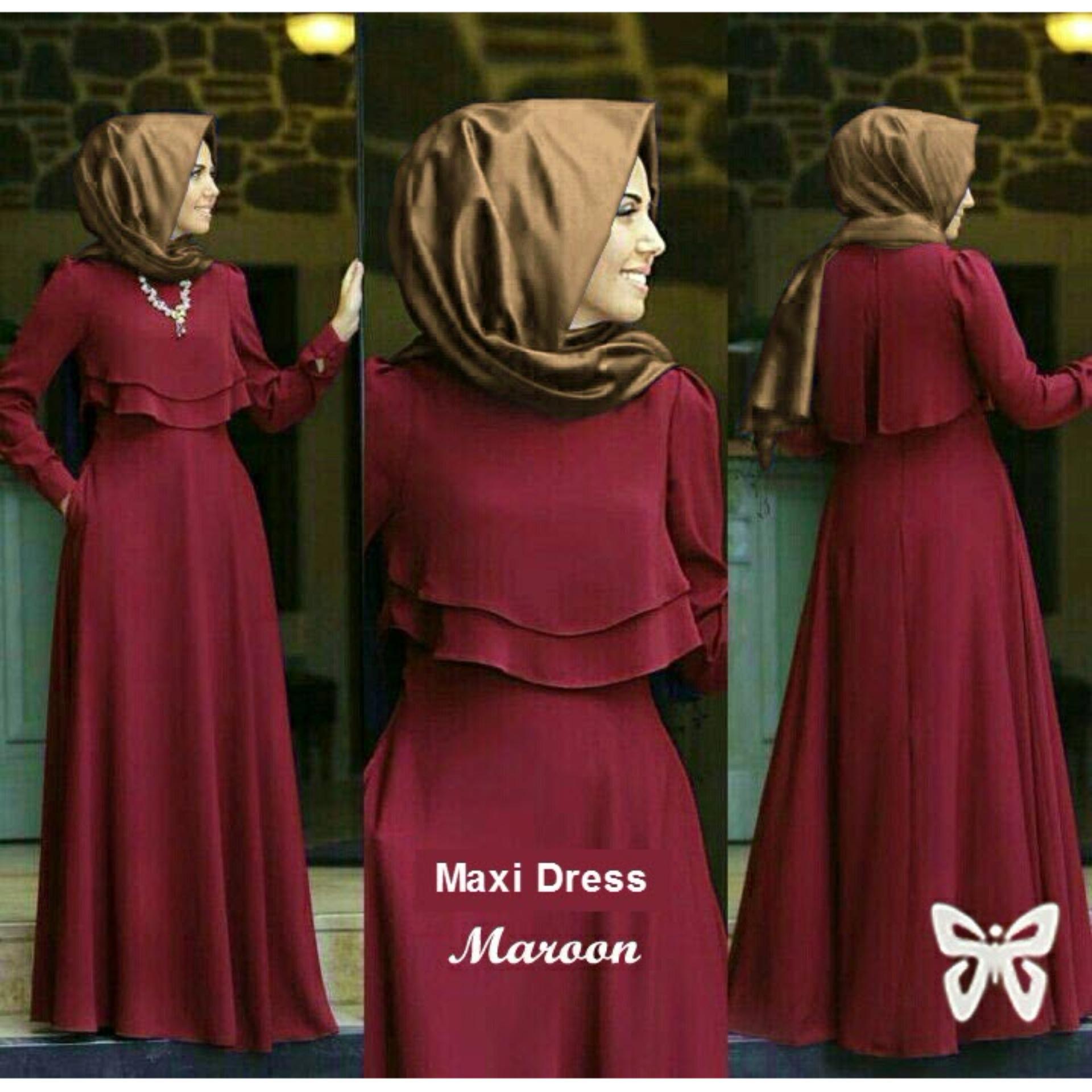Sera Outfit Maxi Dress MSR089 / Gamis Syari / Gaun Pesta Muslimah / Baju Muslim Wanita Syar'i / Hijab / Srdahlia Sera Outfit Maxi Dress MSR089 / Gamis Syari / Gaun Pesta Muslimah / Baju Muslim Wanita Syar'i / Hijab / Srdahlia