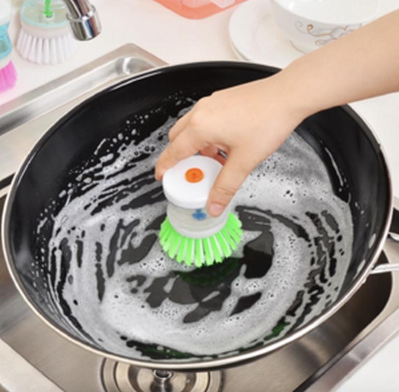 Alat sikat panci inovatif dispenser sabun cair brush soap dapur piring AJAIB PROMO MURAH!!!