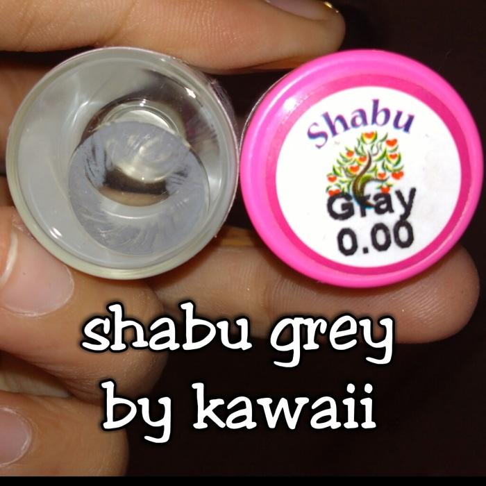 Softlens / Acc Softlens shabu grey by kitty kawaii