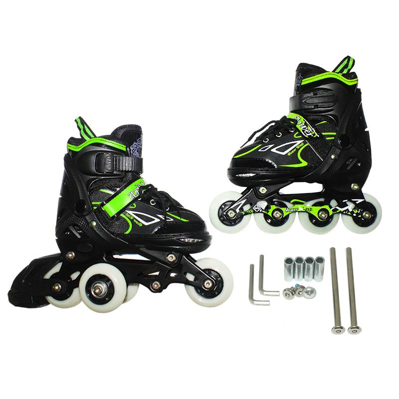 EELIC SER-PK666 DEWASA MULTIFUNGSI PU SEPATU RODA ROLLER UKURAN L DALAM DINAMO INLINE SKATE BAHAN SEPATU ABS BERKUALITAS RODA DAPAT DIUBAH UNTUK PEMULA DAN PROFESIONAL DILENGKAPI DENGAN SPERPAT