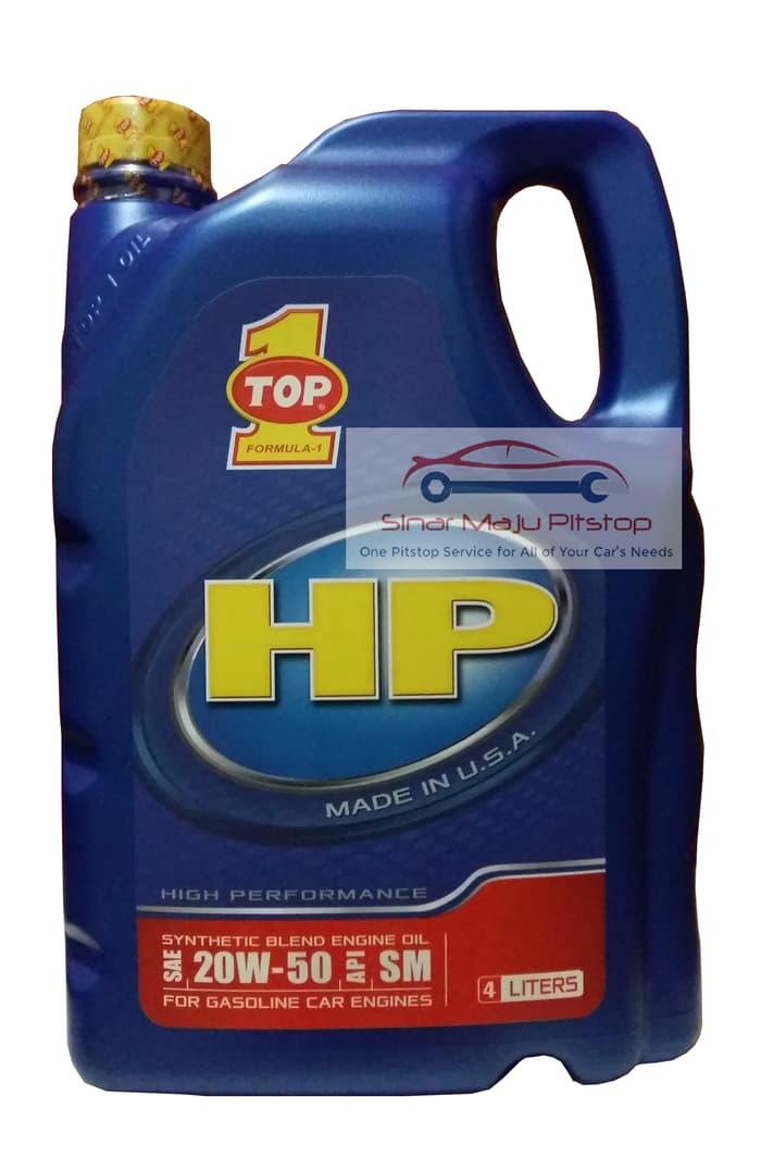 Oli Mobil / Pelumas Mesin - TOP ONE Oli Synthetic 20W-50 - Galon 4 Ltr