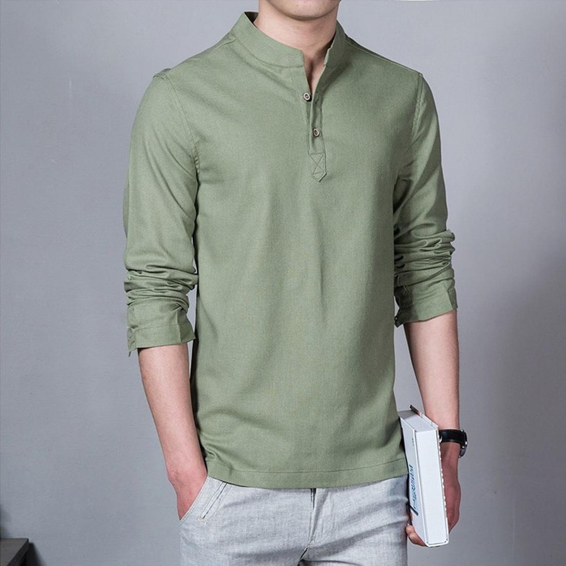 Baju Koko Hijau Lengan Panjang Muslim Bandung Original Promo