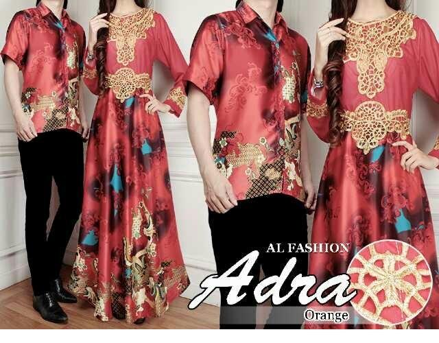 TA-00017 Couple andara baju muslim pesta sarimbit batik baju pasangan