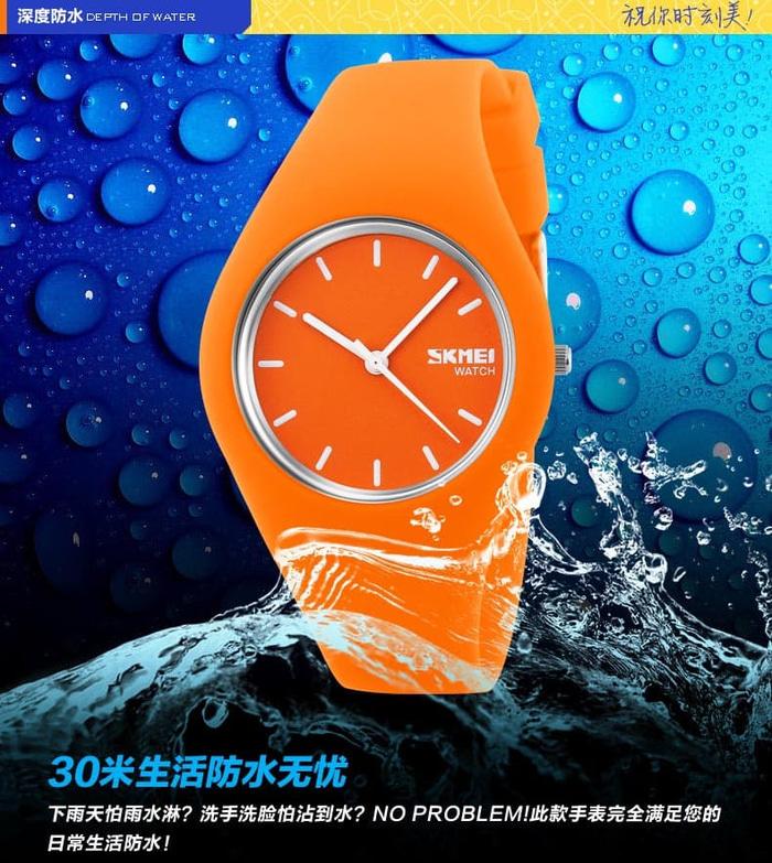 Terlaris Jam Tangan Wanita Putih Original Skmei Analog Casio Tipis /Jam Tangan Impor / Jam Tangan antik / Jam Tangan Kekinian /Jam Tangan Tahan Air
