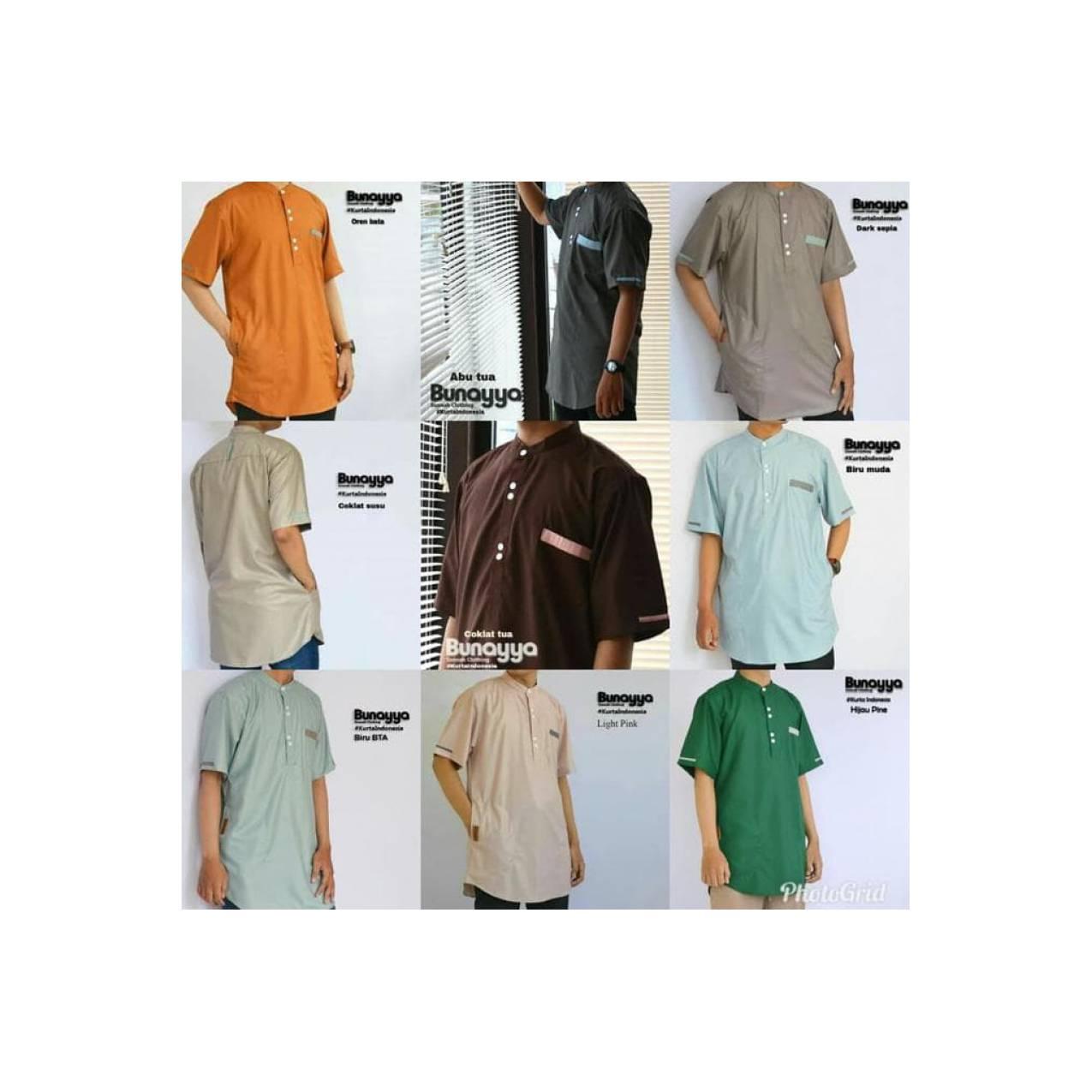 Kurta Bunayya (Baju Muslim / Koko) Merry Gold
