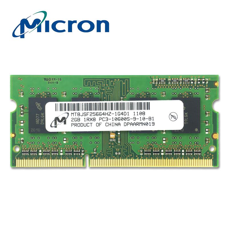 Micron DDR3 2 GB 1333 MHz PC3-10600S SODIMM Memori RAM Memoria untuk Laptop Notebook1.5v