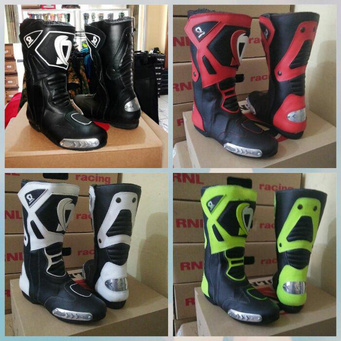 sepatu boots balap roadrace dln not alpinestar,dainese,gordons,hrp