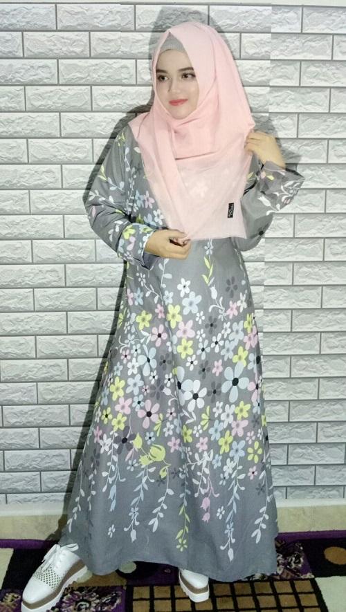 PROMO CUCI GUDANG Gamis katun jepang tebal, gamis syari, baju muslim wanita.