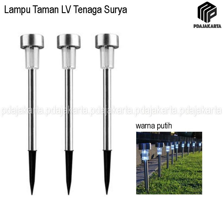 Lampu Taman LV Tenaga Surya Stainless - Putih