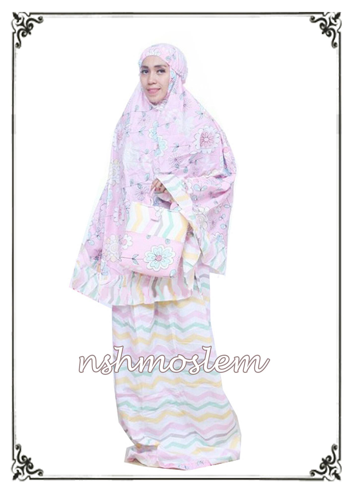 MUKENA SHABBY ELSA PELANGI PINK by NSH