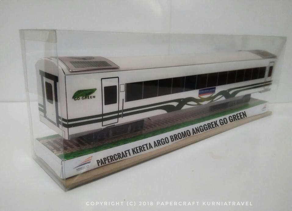 Papercraft Kereta Argo Bromo Anggrek Go Green