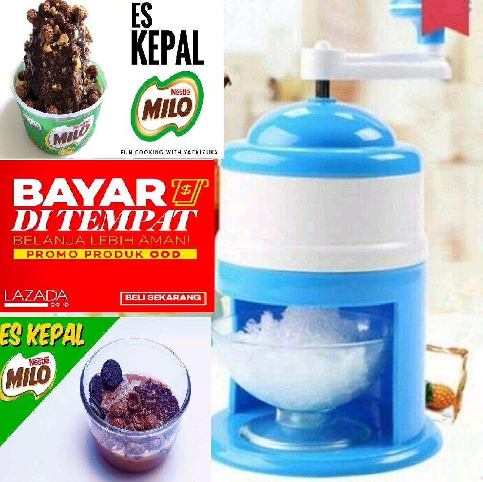 MODERNLIFESHOP Mesin Alat Serutan ES KEPAL MILO Es Batu Portable ICE CRUSHER / ICE SHAVER / MESIN SERUT ES PORTABLE KECIL PRAKTIS manual