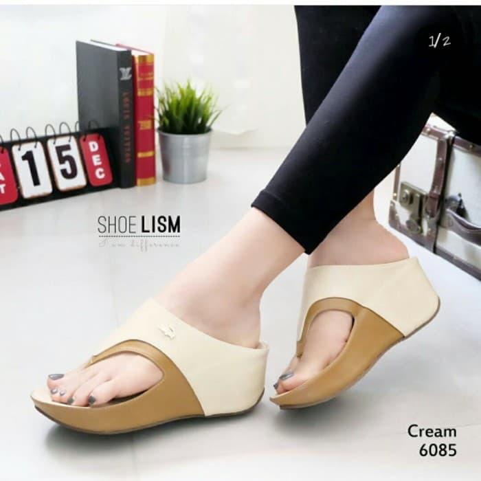 WEDGES CROCODILE KREM TERMURAH