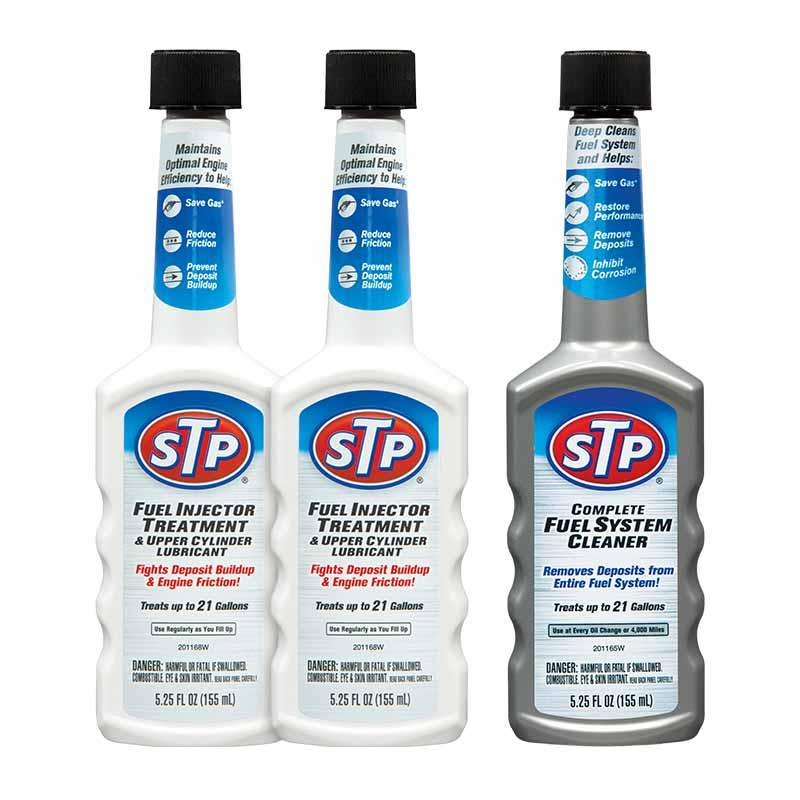 STP - Paket Jos Bensin (Fuel Injector & Carburetor Cleaner x2 + Complete Fuel System Cleaner) - Campuran BBM Aditif Bensin