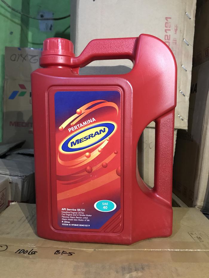 OLI PERTAMINA MESRAN SAE 40 API SE/CC GALON 4 LITER / AKSESORIS MOBIL DAN MOTOR / MOBIL / VARIASI MOBIL / BERKUALITAS / VARIASI MOTOR / OTO-A3919