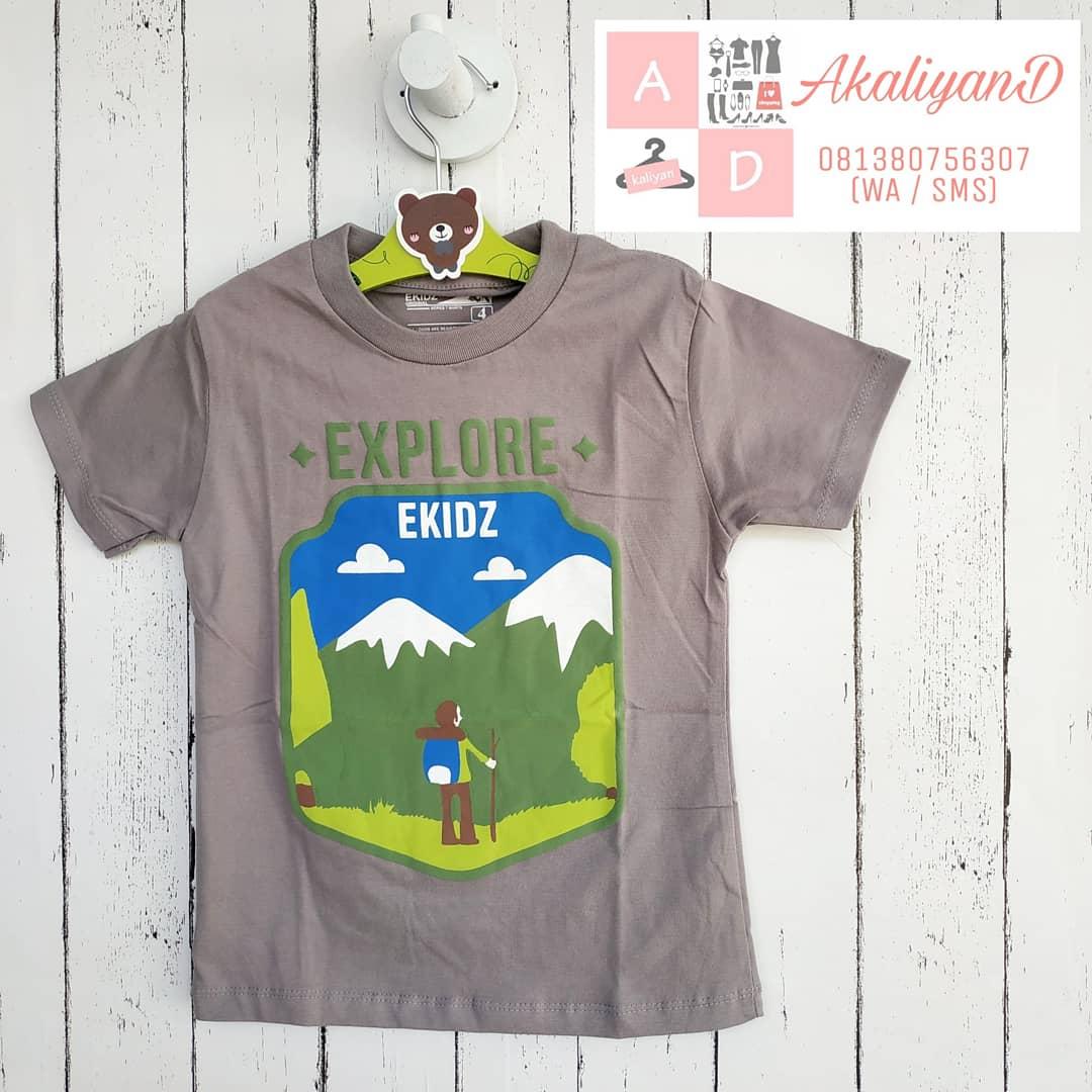 Kaos Anak Laki Laki Premium EKIDZ seri Explore Baju Balita Terbaru