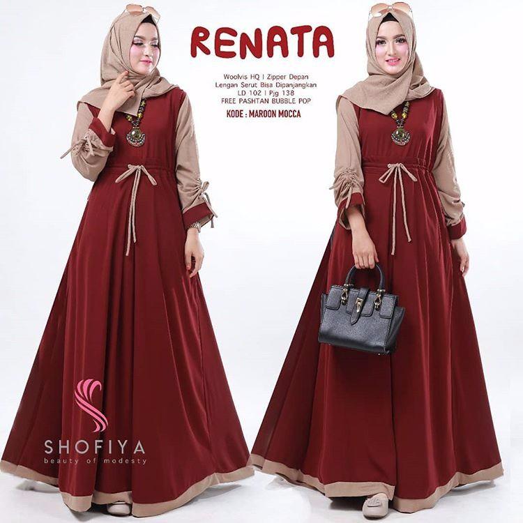 RENATA DRESS / FASHION WANITA / BAJU MUSLIM / DRESS WANITA