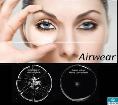 Best Top Seller!! Lensa Essilor Crizal Airwear Buat Frameless Kaca Mata Anti Pecah - ready stock