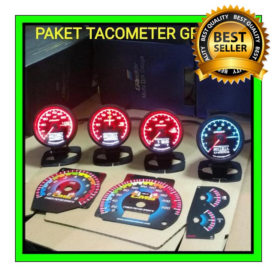 Paket Greddy pokoke gaul lah interiormu bos. Tachometer dan indikator komplit. Paket interior racing Tachometer universal. Paket racing greddy jos